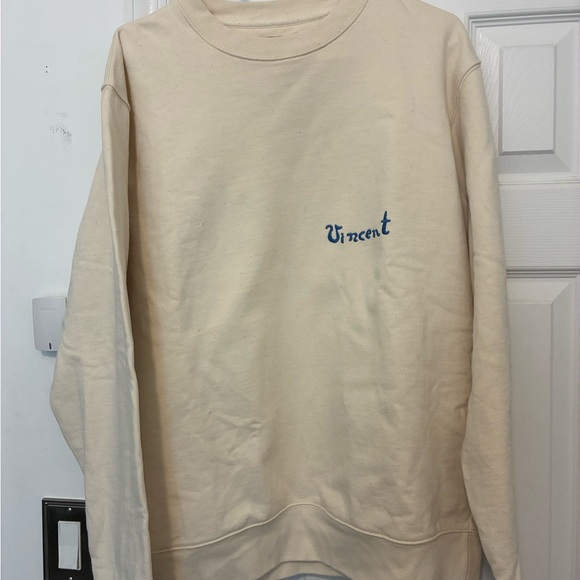 National Gallery London Tops - Vincent Van Gogh Cream Crewneck Sweatshirt - National Gallery London